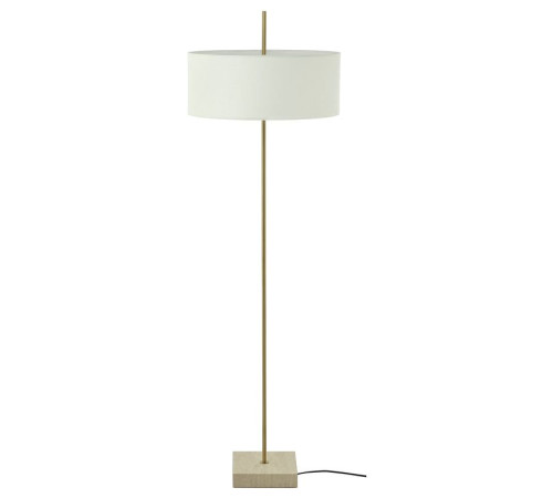 Lampa podłogowa, biały tkanina/mosiądzowane STOCKHOLM 2025 505.859.14