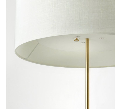 Lampa podłogowa, biały tkanina/mosiądzowane STOCKHOLM 2025 505.859.14