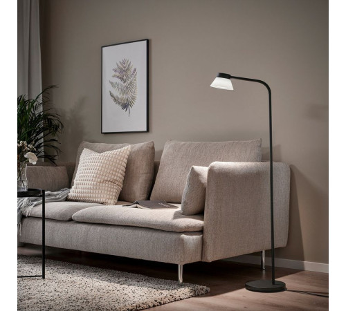 Lampa podłogowa/do czytania, czarny/biały SAMBORD 605.494.02