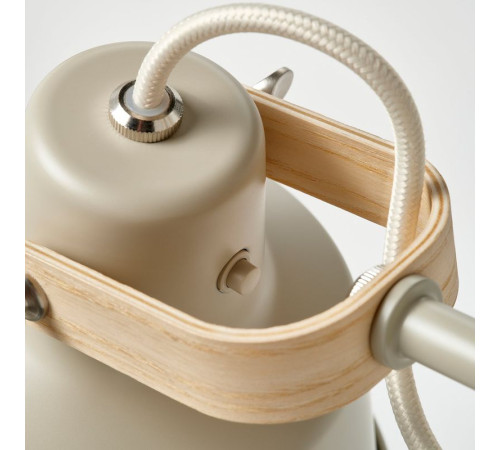 Lampa podłogowa 2-punktowa, beżowy/jesion SJÖMAKT 705.956.67