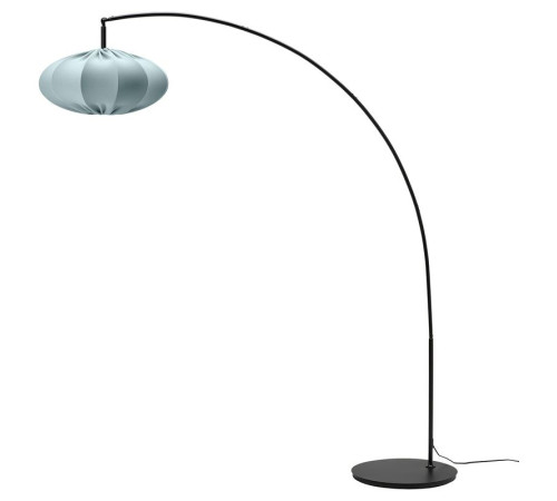 Lampa podłogowa, łuk, turkusowy/czarny REGNSKUR / SKAFTET 795.277.73