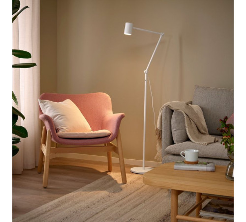 Lampa podłogowa/do czytania, biały NYMÅNE 803.367.58