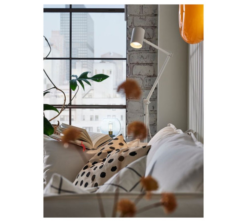 Lampa podłogowa/do czytania, biały NYMÅNE 803.367.58