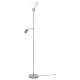 Lampa podłogowa/do czytania, srebrny/biały HEKTOGRAM 804.777.10
