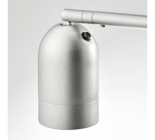 Lampa podłogowa/do czytania, srebrny/biały HEKTOGRAM 804.777.10