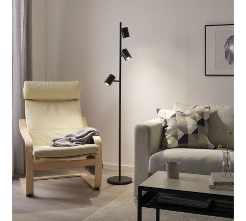 Lampa podłogowa z 3 reflektorami, antracyt NYMÅNE 804.777.34