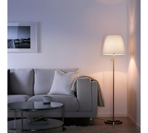 Lampa podłogowa, niklowano biały NYFORS 903.031.06