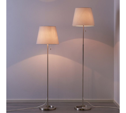Lampa podłogowa, niklowano biały NYFORS 903.031.06