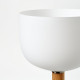 Lampa podłogowa/do czytania, opalowa biel szkło/dąb MOSSPLYM 905.972.03
