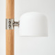 Lampa podłogowa/do czytania, opalowa biel szkło/dąb MOSSPLYM 905.972.03