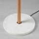 Lampa podłogowa/do czytania, opalowa biel szkło/dąb MOSSPLYM 905.972.03
