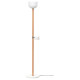 Lampa podłogowa/do czytania, opalowa biel szkło/dąb MOSSPLYM 905.972.03