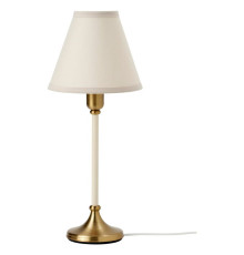 Lampa stołowa, mosiądz/beżowy FLYGHÖJD 005.012.62