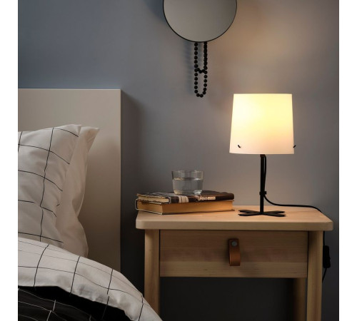 Lampa stołowa, czarny/biały BARLAST 005.045.57