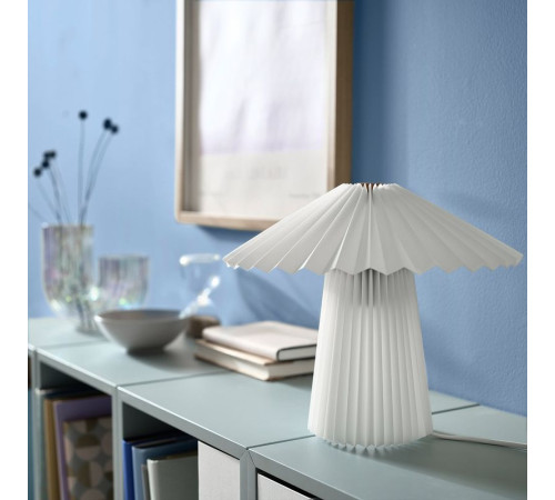 Lampa stołowa, plisowane biały KUDDLAVA 204.924.88