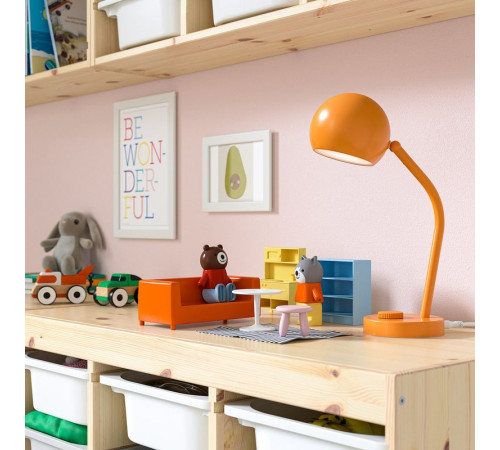 Lampka na biurko LED, można przyciemniać/pomarańczowy KORVSNÖRE 406.286.93