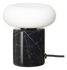 Lampa stołowa z żarówką, czarny/marmur czarny MARKFROST / MOLNART 495.826.24
