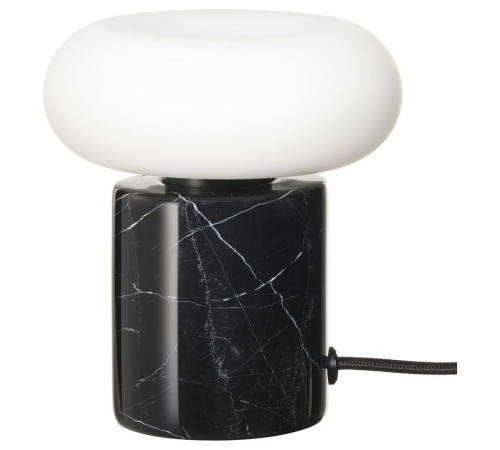 Lampa stołowa z żarówką, czarny/marmur czarny MARKFROST / MOLNART 495.826.24
