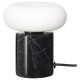 Lampa stołowa z żarówką, czarny/marmur czarny MARKFROST / MOLNART 495.826.24