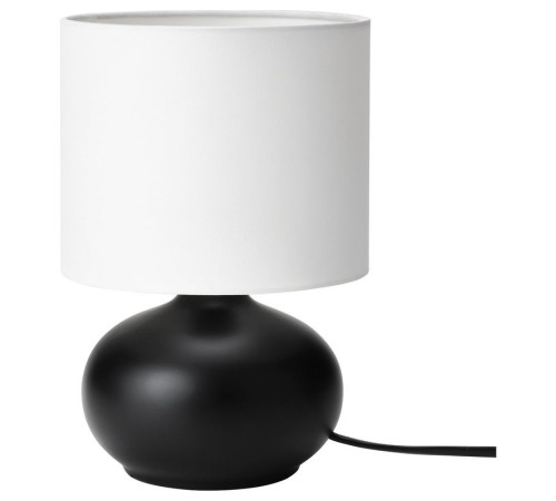 Lampa stołowa, czarny/biały TVÄRFOT 504.675.24