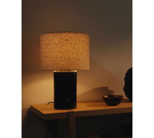 Lampa stołowa, można przyciemniać beżowy/brązowy ceramika HALGATT 505.972.24