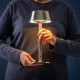 Przenośna lampa LED, na baterie można przyciemniać/niklowano na zewnątrz AVHÅLL 606.141.43
