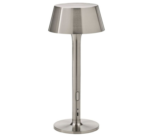 Przenośna lampa LED, na baterie można przyciemniać/niklowano na zewnątrz AVHÅLL 606.141.43