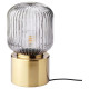 Lampa stołowa, mosiądz/szare szkło przezroczyste SOLKLINT 704.642.75