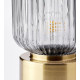 Lampa stołowa, mosiądz/szare szkło przezroczyste SOLKLINT 704.642.75