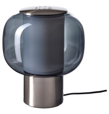 Lampa stołowa, niklowano/szary szkło HÖGVIND 705.682.11