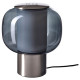 Lampa stołowa, niklowano/szary szkło HÖGVIND 705.682.11