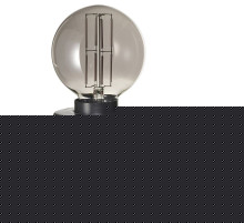 Lampa stołowa z żarówką, marmur czarny/kula szare szkło przezroczyste MARKFROST / MOLNART 795.826.51