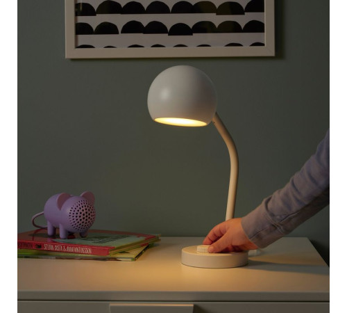 Lampka na biurko LED, można przyciemniać/biały KORVSNÖRE 805.858.37
