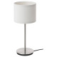 Lampa stołowa, biały/niklowano RINGSTA / SKAFTET 893.859.52