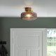 Lampa sufitowa, mosiądz/szare szkło przezroczyste SOLKLINT 404.720.31