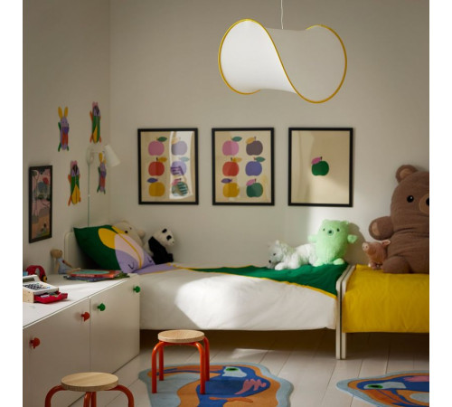 Lampa wisząca, biały/żółty GREJSIMOJS / HAVSDJUP 196.131.94