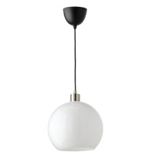 Lampa wisząca, biały szkło/niklowano JÄRPLIDEN 204.996.06