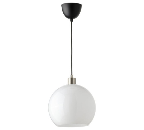 Lampa wisząca, biały szkło/niklowano JÄRPLIDEN 204.996.06