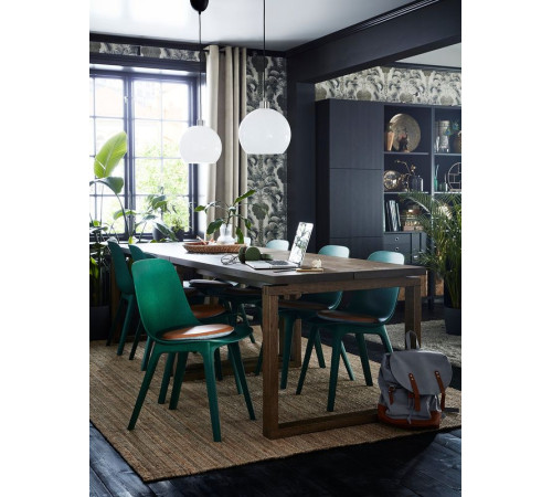 Lampa wisząca, biały szkło/niklowano JÄRPLIDEN 204.996.06