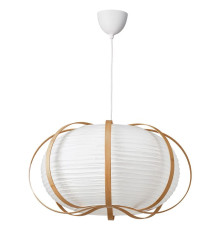 Lampa wisząca, biały bambus TAGGTOFS / HAVSDJUP 296.039.72