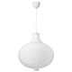 Lampa wisząca, w kształcie cebuli/biały RISBYN / HAVSDJUP 296.110.81