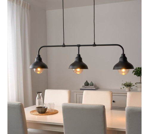 Lampa wisząca/3 lampki, czarny AGUNNARYD 303.421.63