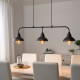 Lampa wisząca/3 lampki, czarny AGUNNARYD 303.421.63
