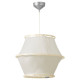 Lampa wisząca, biały tkanina/drewno BÄCKMÄRKE 305.994.03