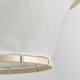 Lampa wisząca, biały tkanina/drewno BÄCKMÄRKE 305.994.03