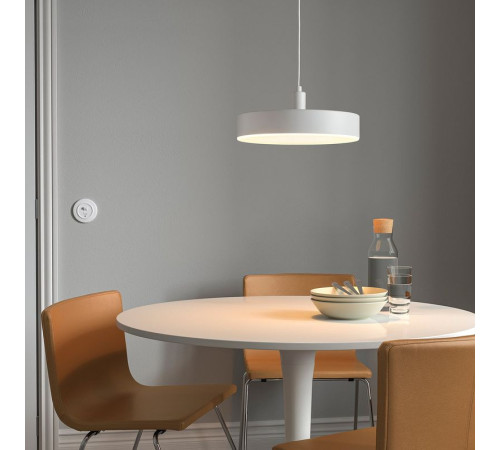 Lampa wisząca LED, bezprzewodowy przyciemniany białe spektrum/biały NYMÅNE 404.884.47