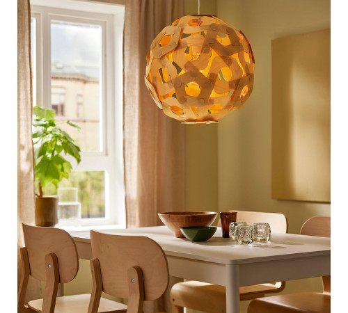 Lampa wisząca, okl brzoz/biały ÖDLEBLAD / SUNNEBY 496.040.13