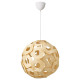 Lampa wisząca, okl brzoz/biały ÖDLEBLAD / SUNNEBY 496.040.13