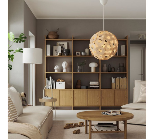 Lampa wisząca, okl brzoz/biały ÖDLEBLAD / SUNNEBY 496.040.13