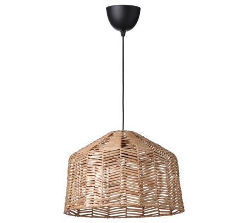 Lampa wisząca, czarny/rattan KAPPELAND / HAVSDJUP 496.040.51